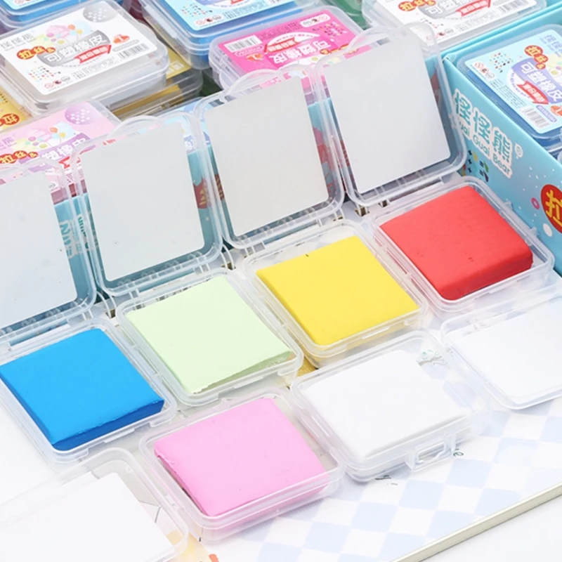 12 Pieces/Set Drawing Erasers Kneaded Erasers Soft Moldable Eraser Artist Erasers Office School Supplies for Painting