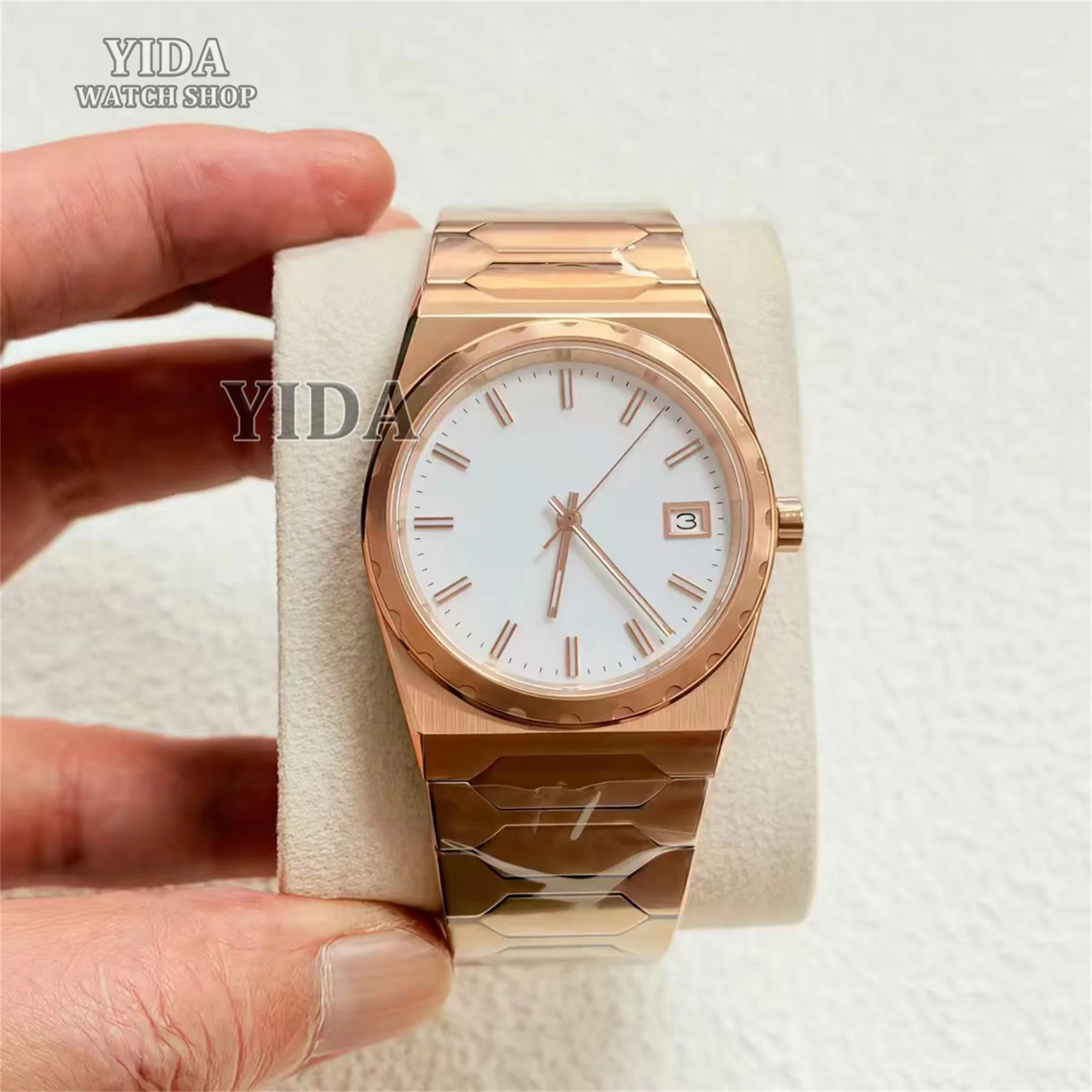 37mm Watch Case Stainless Steel Strap NH35 Case Sapphire Glass 10ATM Waterproof For VC222 Case fit NH35 NH36 Movement 31mm Dial