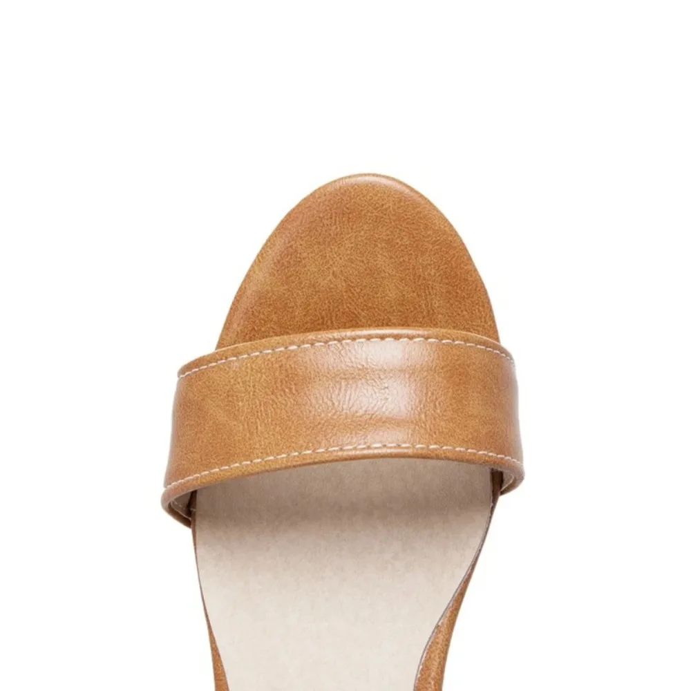 BLXQPYT Reale Sandalias Mujer Grande Formato 32-50 Scarpe Da Donna Sandali Degli Alti Talloni Sapato Feminino Estate Stile Chaussure Femme t8611