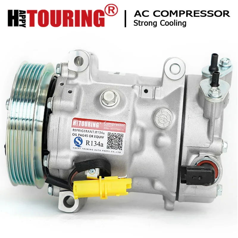 SD7c16 Air Cond AC Compressor for Peugeot 207 208 308 3008 508 5008 Citroen C3 C4 C5 9800839580 9800840180 9819711680 9822826880