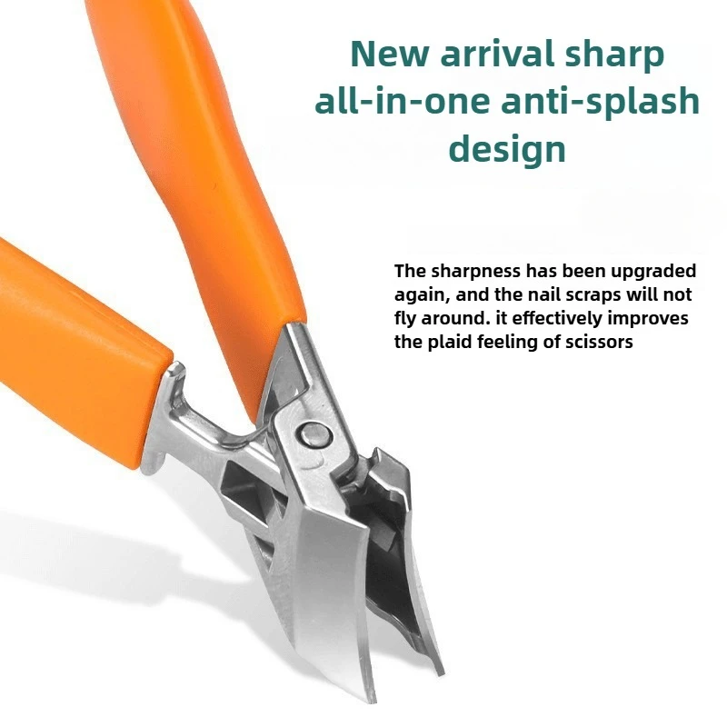 Tagliaunghie speciali antispruzzo Tagliaunghie in ABS di grandi dimensioni Pinze diagonali Strumenti per manicure Strumento per unghie per uso domestico