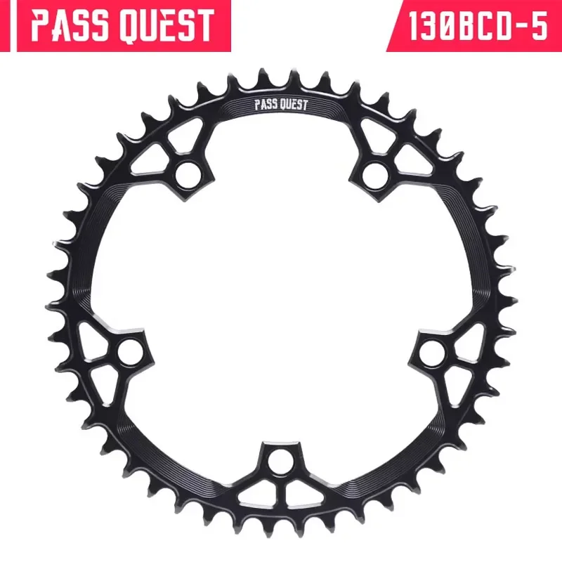 

PASS QUEST130BCD -Hollow Chainring for Road Bike Narrow Wide Black 42-58T Support 10/11/12 ordinary chains Bicycle Accessories