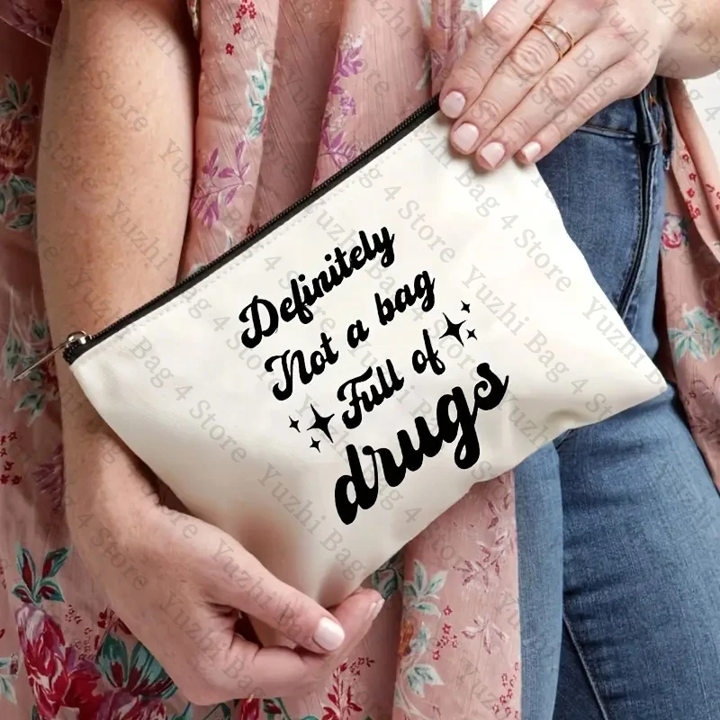 Funny Medication Kit Bag Pill Bags First Aid Chronic Illness Bag Large Capacity Toiletry Pouch Portable Cosmetic Organizer Bags