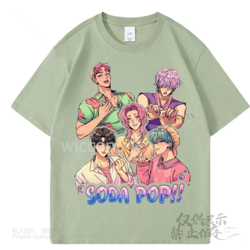 [Cos C COS] تي شيرت أنيمي Kpop شيطان الصيادين ساجا بويز زوي ميرا رومي بيبي جينو التأثيري تي شيرت عتيق ملابس الشارع الشهير جرافيك غير رسمي