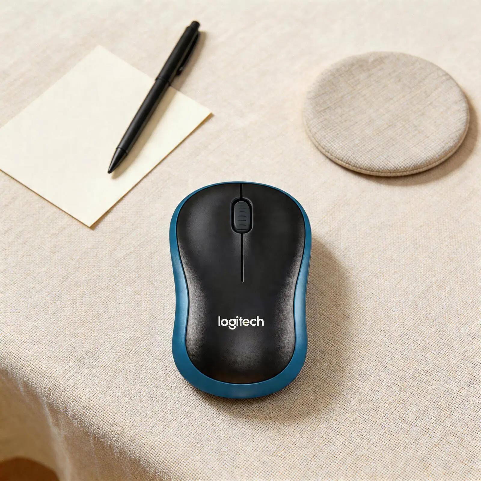 

Мышь Logitech M185 Fluid-Scroll с 3 кнопками, наноприемником 2,4 ГГц, радиусом действия 10 м, 12-месячным сроком службы батареи, для офиса и дома