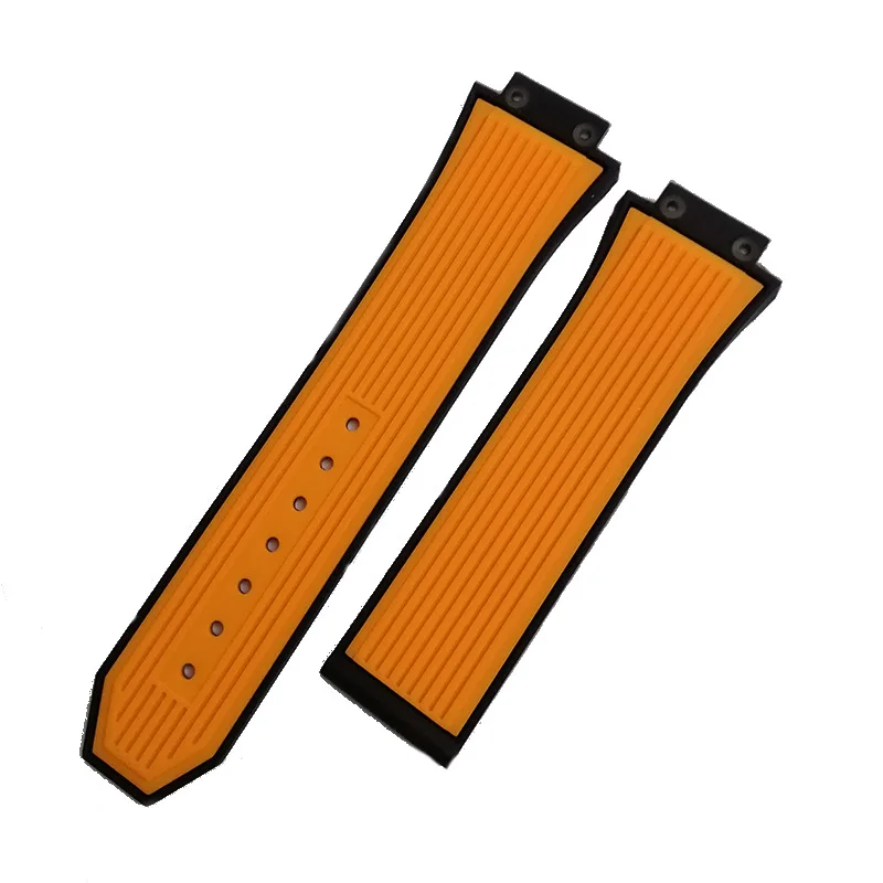Uhrenarmband für HUBLOT BIG BANG, Silikon, 25 x 17 mm, wasserdicht, Herren-Uhrenarmband, Kette, Uhrenzubehör, Gummiarmband, Armband – Detail 2