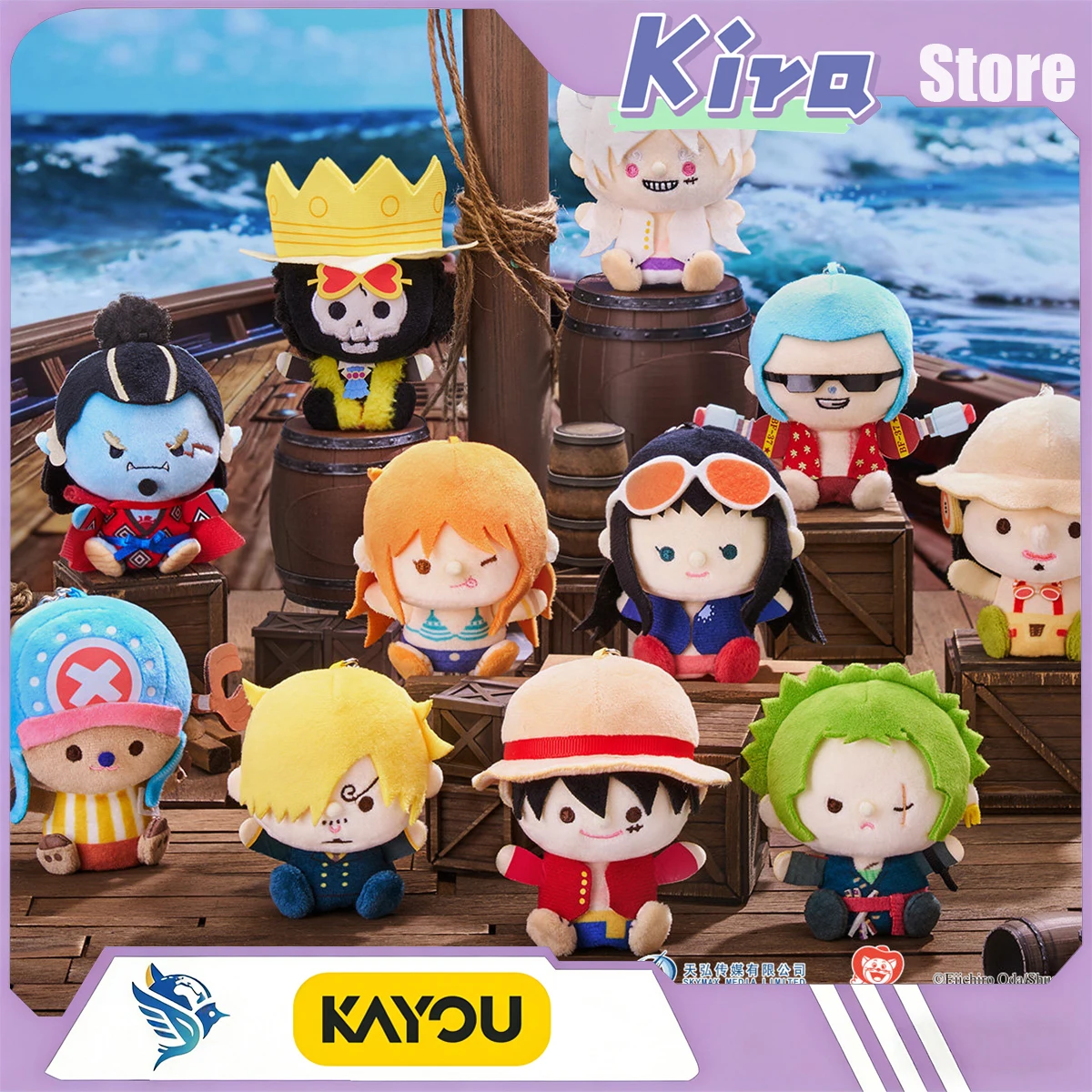

KAYOU One Piece Miniature Hanging Toy Regular Series Finger Doll Anime Peripheral Designer Toys Whole Box Surprise Gift