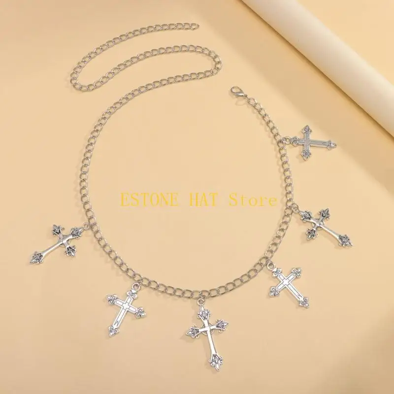 

49MF модный поясной ремень металлический регулируемый поясной ремень женская цепочка для тела для музыкальных фестивалей и