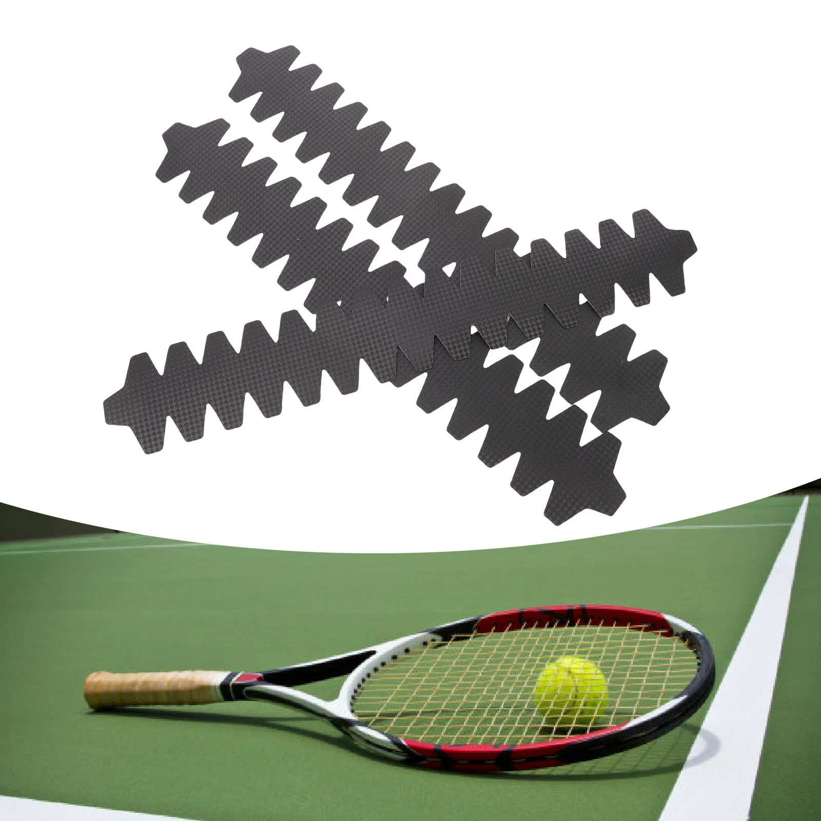 

3Pcs Tennis Racket Frame Sticker 15.7inch Padel Racket Frame Guard Protective Sticker for Sports Accessories