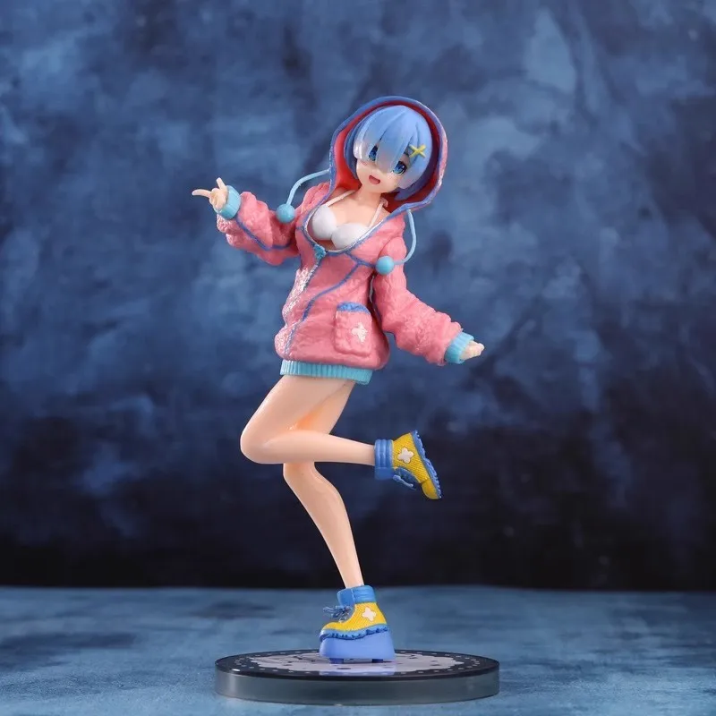 إعادة: صفر ريم هوديي عمل الشكل 22 سنتيمتر بولي كلوريد الفينيل أنيمي تمثال رائع الدائمة تشكل تحصيل لعبة مجسمة سطح المكتب حلية محاصر هدية #4