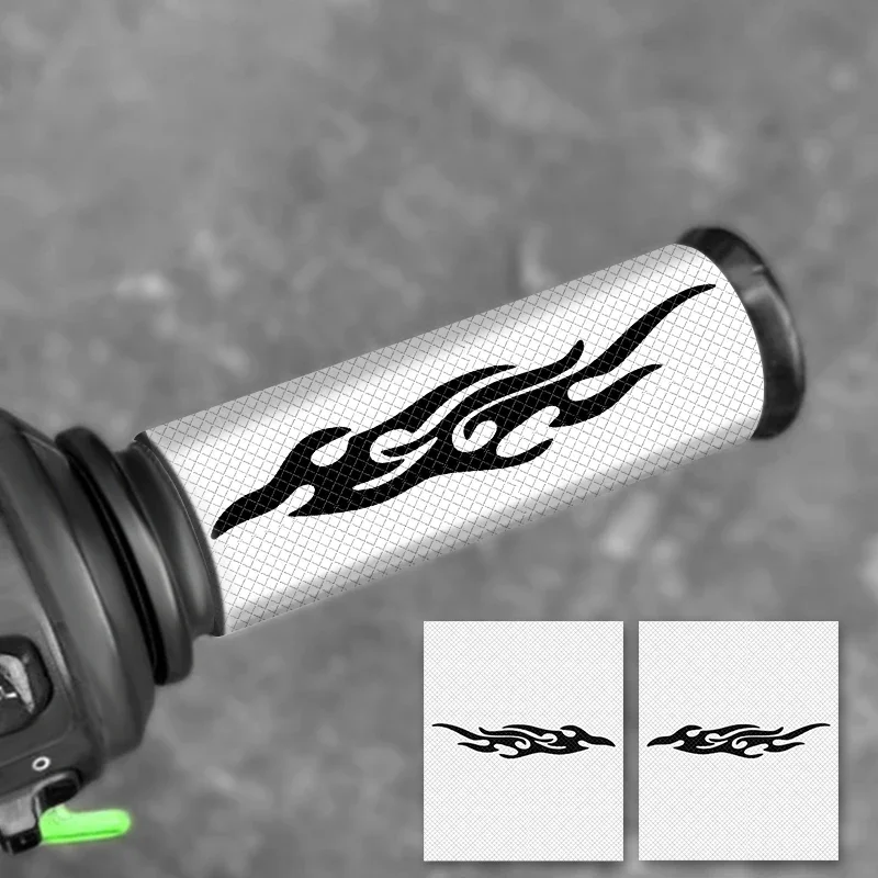 

1Pair Flame Motorcycle Grips Stickers Modification Waterproof for DIY Bicycle Scooter Grip Anti-Slip Universal Vinyl Decals