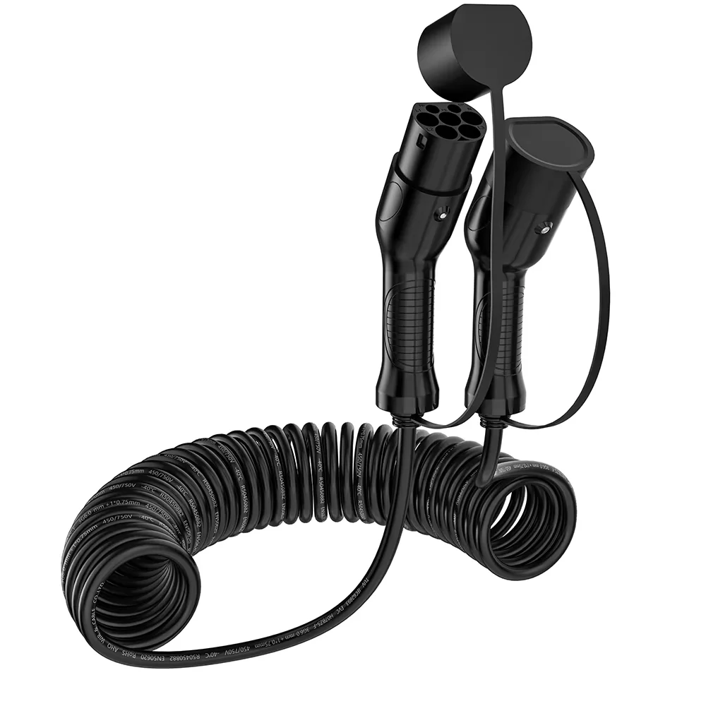 EV Charger European to American Standard Extension Cable for Fast Charging with 32A Current and 7kw Power