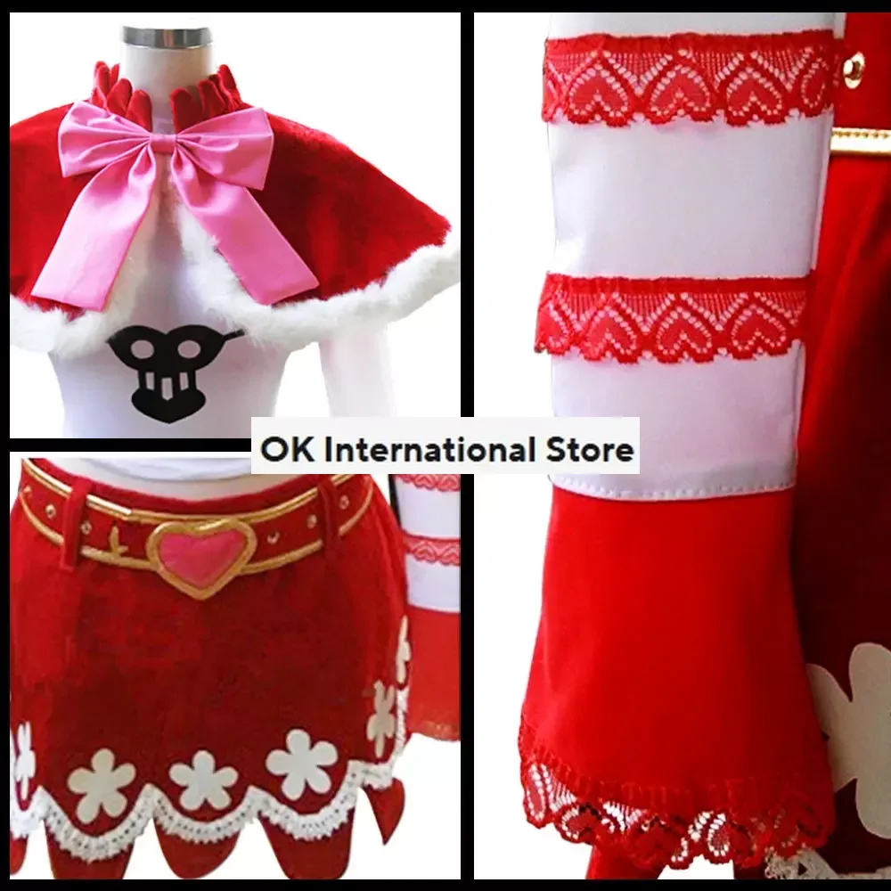 Disfraz de Cosplay de Anime Perona para mujer, Thriller Barque Oka Shichibukai, peluca de Cadre, falda de uniforme de Navidad, traje de Carnaval Kawaii Sexy