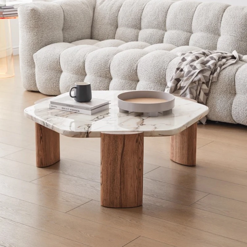 طاولة القهوة الخشبية الاسكندنافية لطيف الحديثة مصمم واضح بسيط طاولة القهوة الجمالية الدائمة فريدة من نوعها ميسا أثاث المنزل المساعد