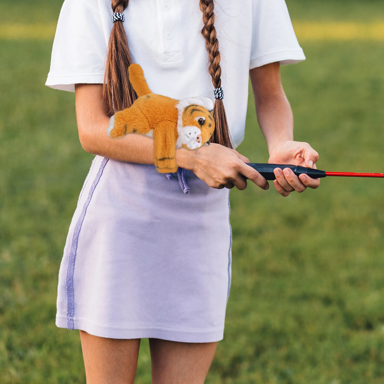 

Soft Snap Bracelet Featuring Huggable Tiger Wrist Cuff for School Party Favors Sensory Gifts Christmas Goodie Bags