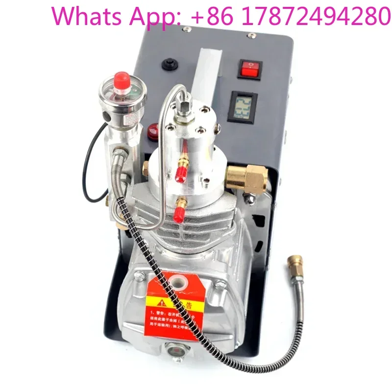 Heavy-Duty 4500PSI High Pressure Air Pump, 220V Water-Cooled Electric Compressor for Diving Applications