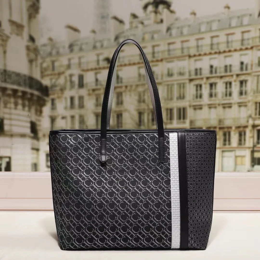 

New Canvas Fabric Large Tote Bag Fashion Casual Waterproof Coated Shopping Bag High Quality