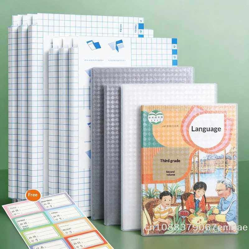 

[ZYAS] Waterproof Transparent Book Covers Self-Adhesive 10/30 Sheets Protective Wrapper for School Students Textbook Skin Sleeve