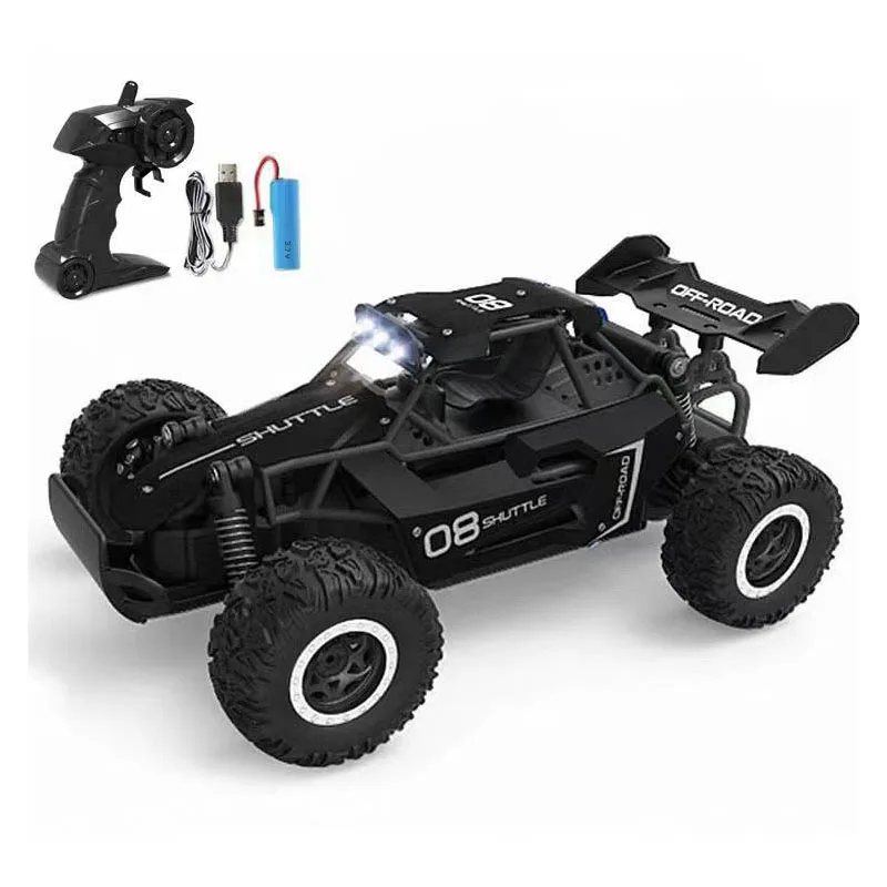 2.4G high-speed alloy remote control high-speed car 1:16 big foot climbing off-road vehicle racing model boy toy
