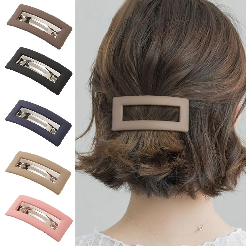 

Hairpins Elegant Spring Hair Clip Women Girls Fashion Matte Hairgrips Hair Barrettes