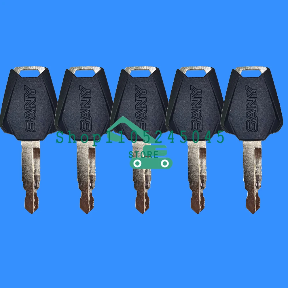 10/5/1PCS new Excavator ignition Key Universal Sany Excavator Ignition Key Start Toolbox Tank Key for Models 55 60 75 135 215