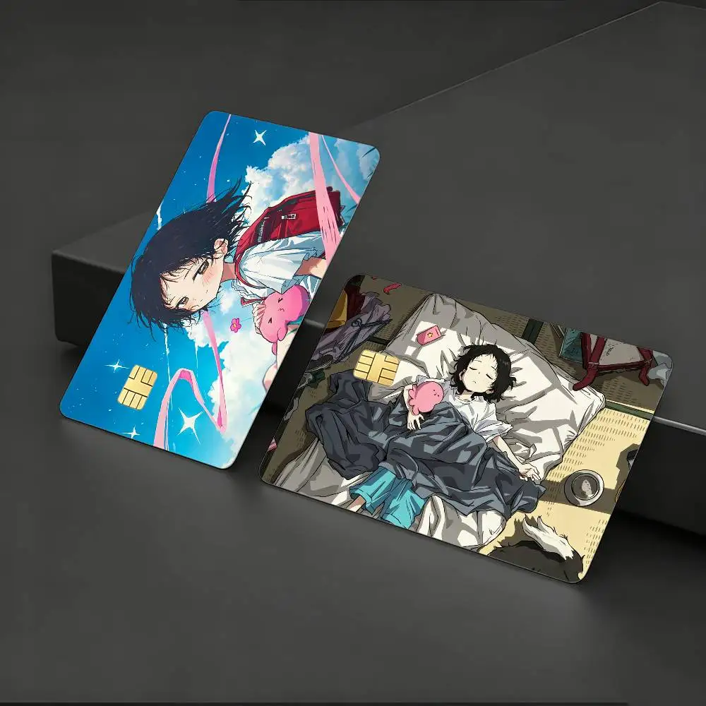 

Empty-E-Eyed S-Shizuka HD Waterproof Card Skins Protective Stickers for Credit Bank Game Cards