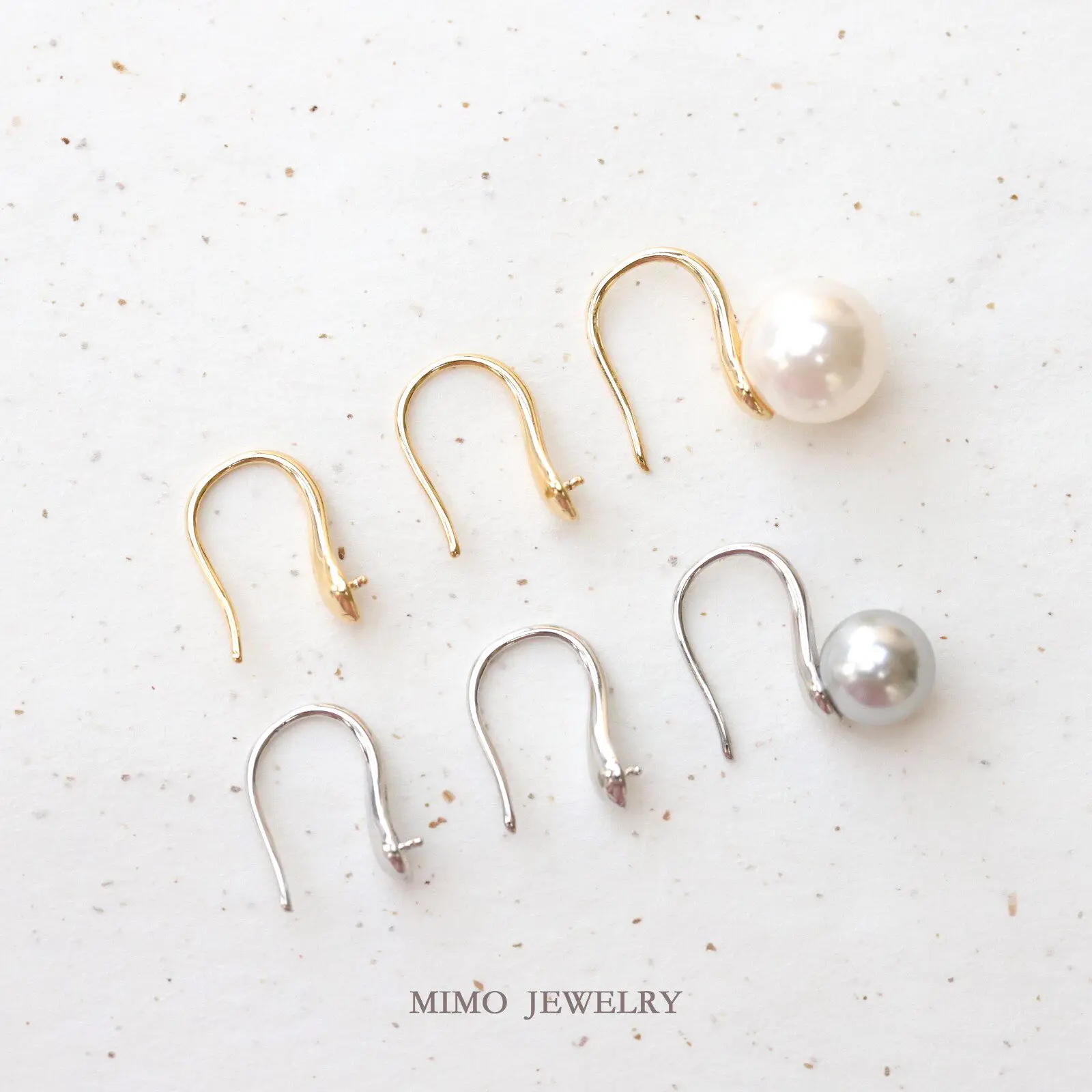 Gold Plated Copper Earrings Base Blank High Heels Ear Hooks DIY Jewelry Making Supplies