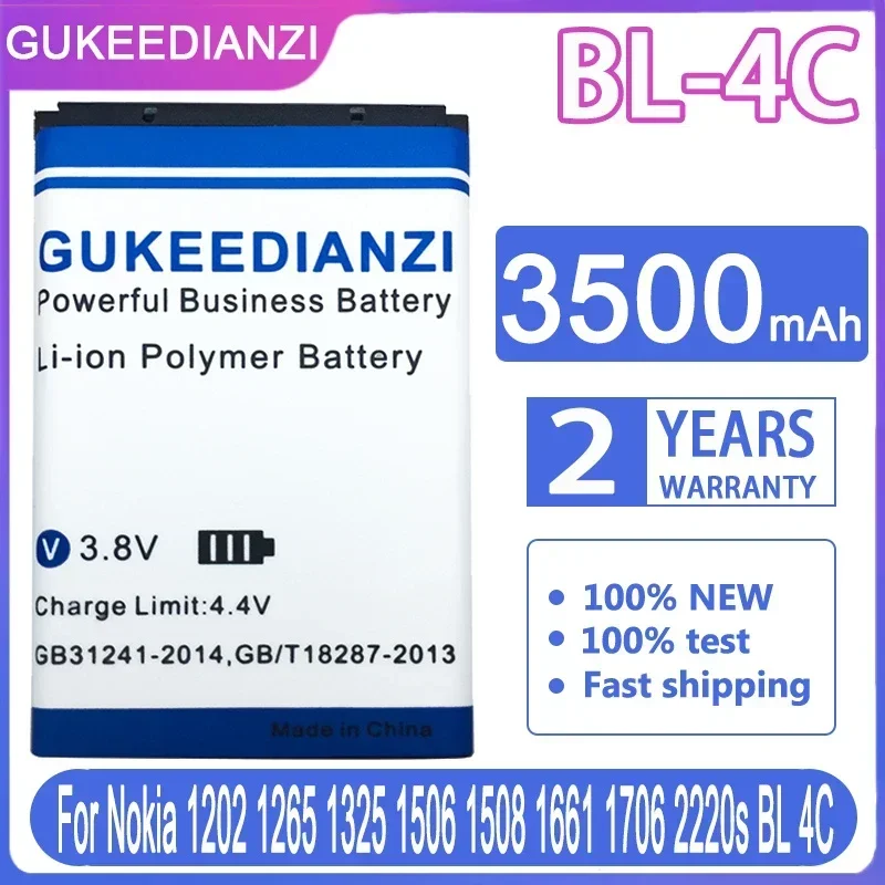 Battery For NOKIA BL 5C/4C/5J/5CT/4B/5B/5CA/4U/4UL/4D/4CT/5F Mobile phone N70 1661 X9 6303C 2505 6020 1101 E75 225 E5 E7 X3 N96