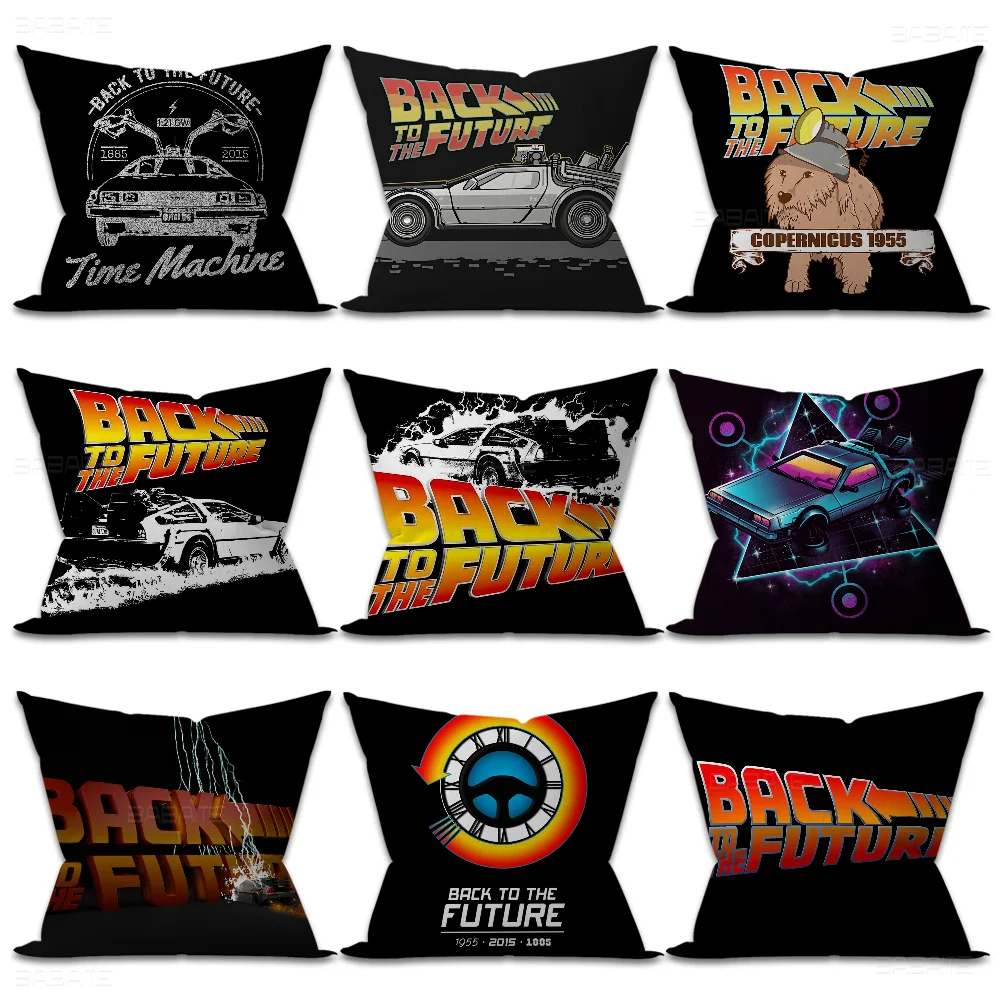

Back to the Future Office Cushion Pillowcase Car Cushion Cover45X45CM Lumbar Pillowcase Sofa Pillowcover