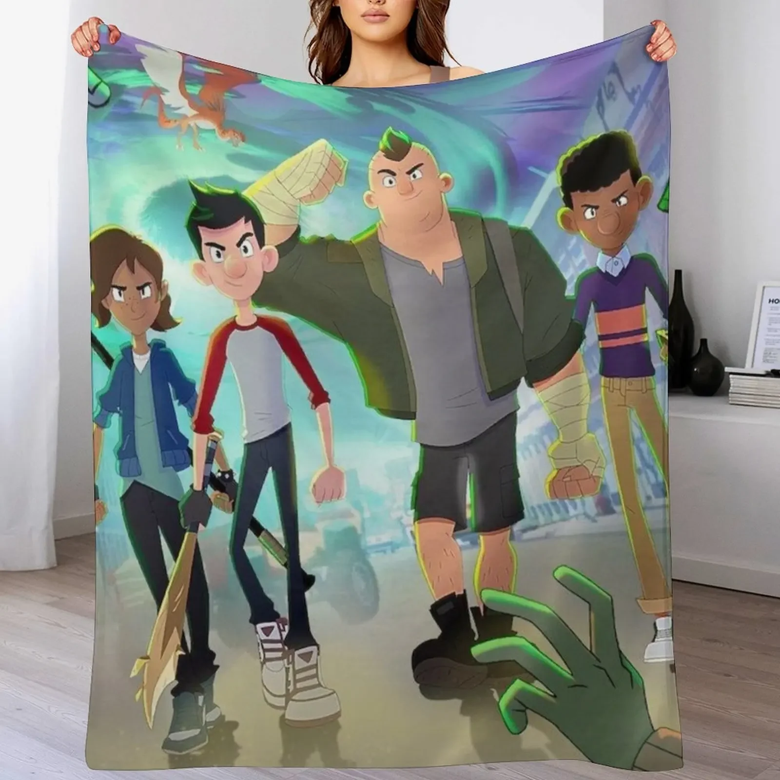 

Last Kids On Earth Throw Blanket Ultra Soft Flannel Fleece Blanket for All Seasons