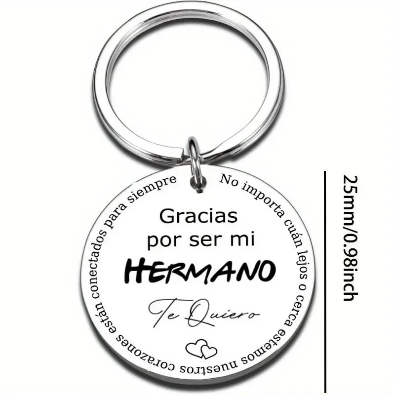 GRACIAS HERMANO/ HERMANA Keychains Gifts for Brothers, Sisters Key Chains Jewelry Accessory for Men Women