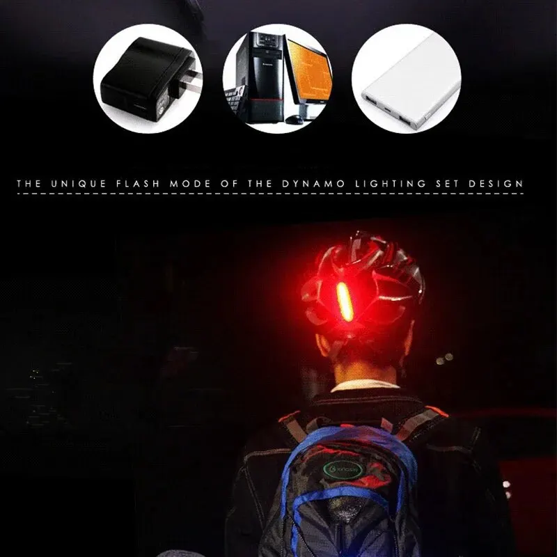 Cycling Bike Light LED Bicycle Lamp USB Rechargeable Mountain Road Bike Tail Rear Lights Flashlight for Bicycle Lighting Lantern