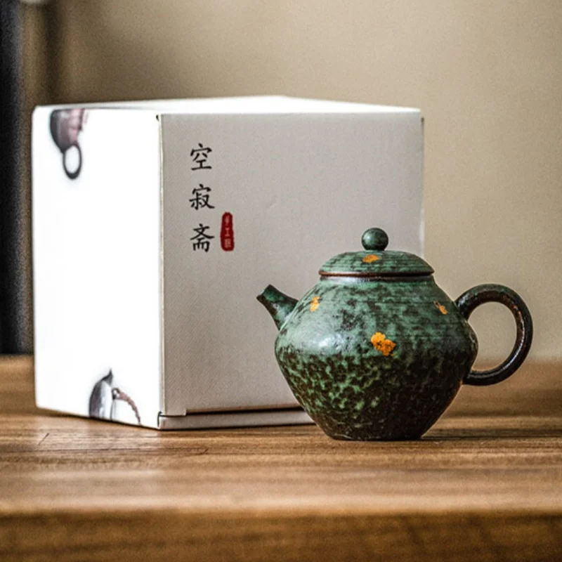 Retro Japanese style Pot Black Teapot Kung Fu Coarse pottery Tea Making Device Tea Infuser Tea Kettle