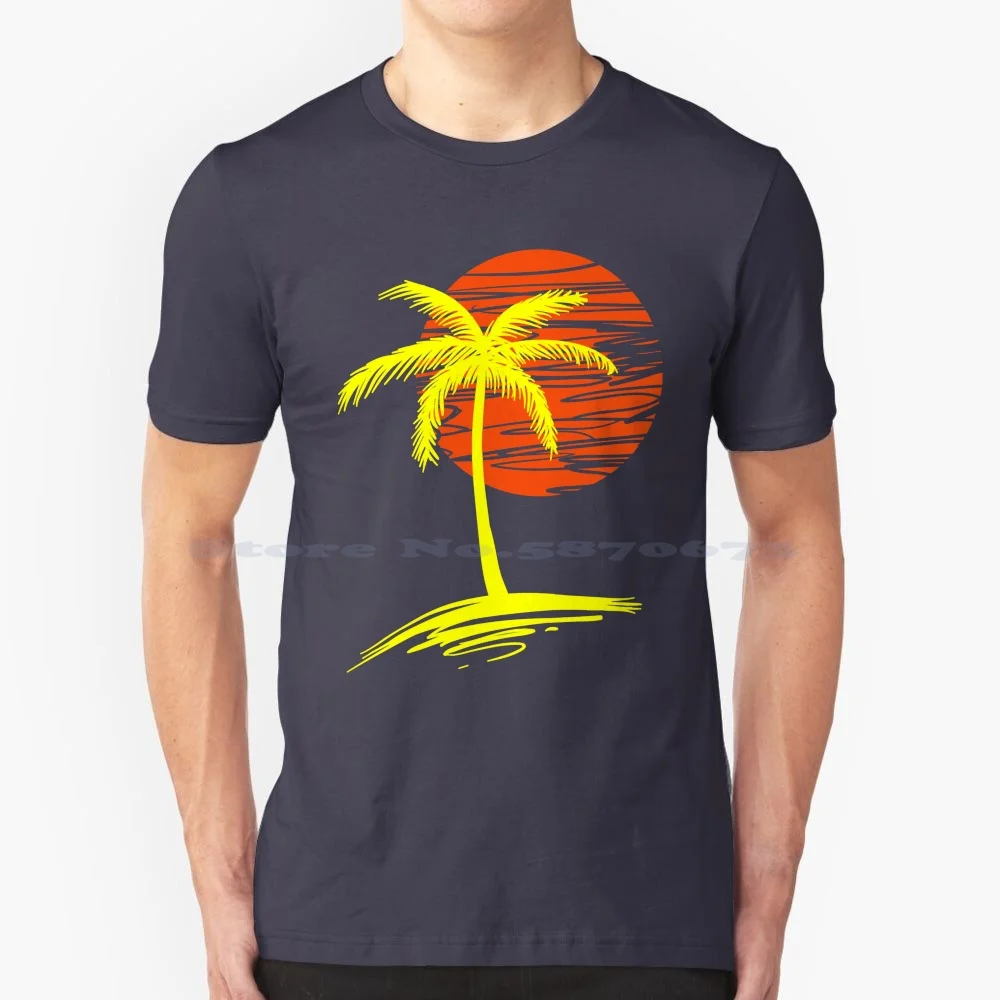 Beach Vibe T Shirt 100% Cotton Tee Vibe Sunset Coconut Trees Meet Me At Beach Line Art Home Is Where Beach Is Beach Boys Miami