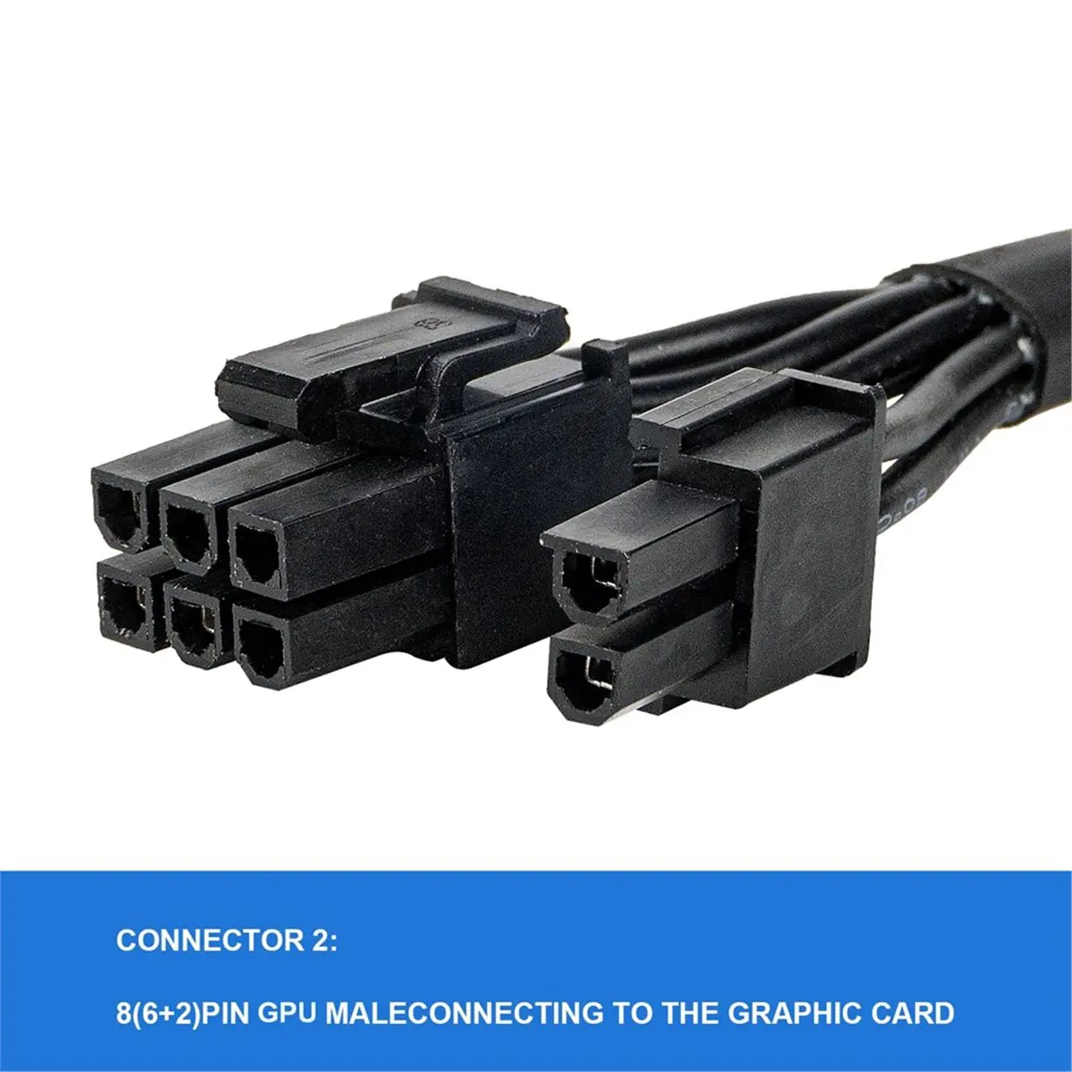 NEW FACTORY~PCIE Power Cable for & & ARESGAME , 8-Pin to 6+2 Pin GPU Cable for Modular Power Supply