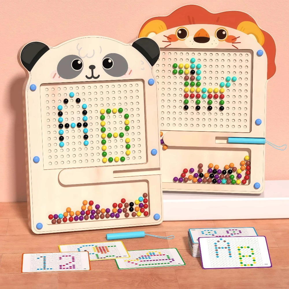 Magnetic Drawing Board Toy Learning Tool for Logic Thinking Focus Training Doodle Sketch Pad Fine Motor Skills DevelopmentEarly