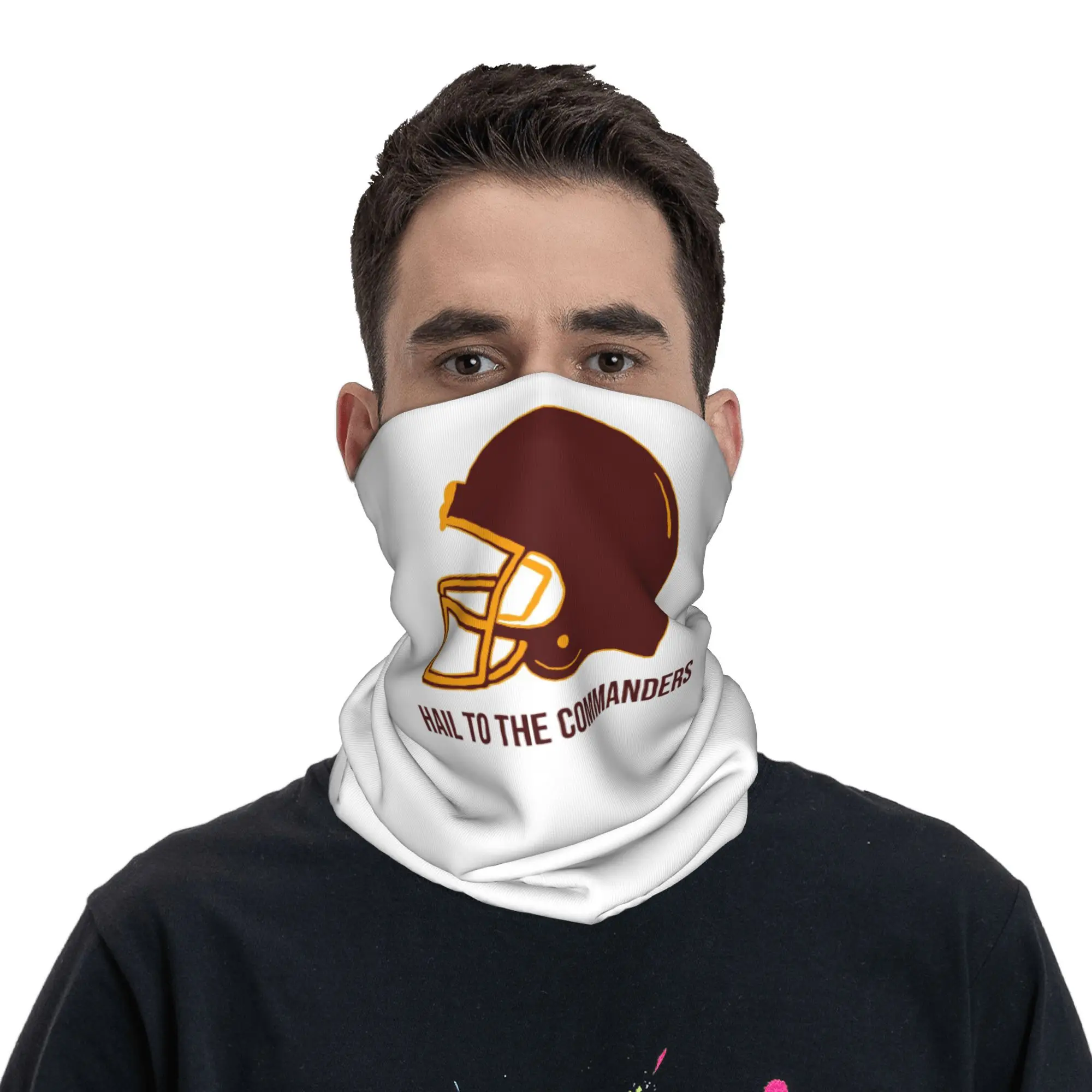 Hail to The Commanders - Washington Commanders Bandana Neck Cover Printed Wrap Scarf Multi-use Headwear Hiking Fishing
