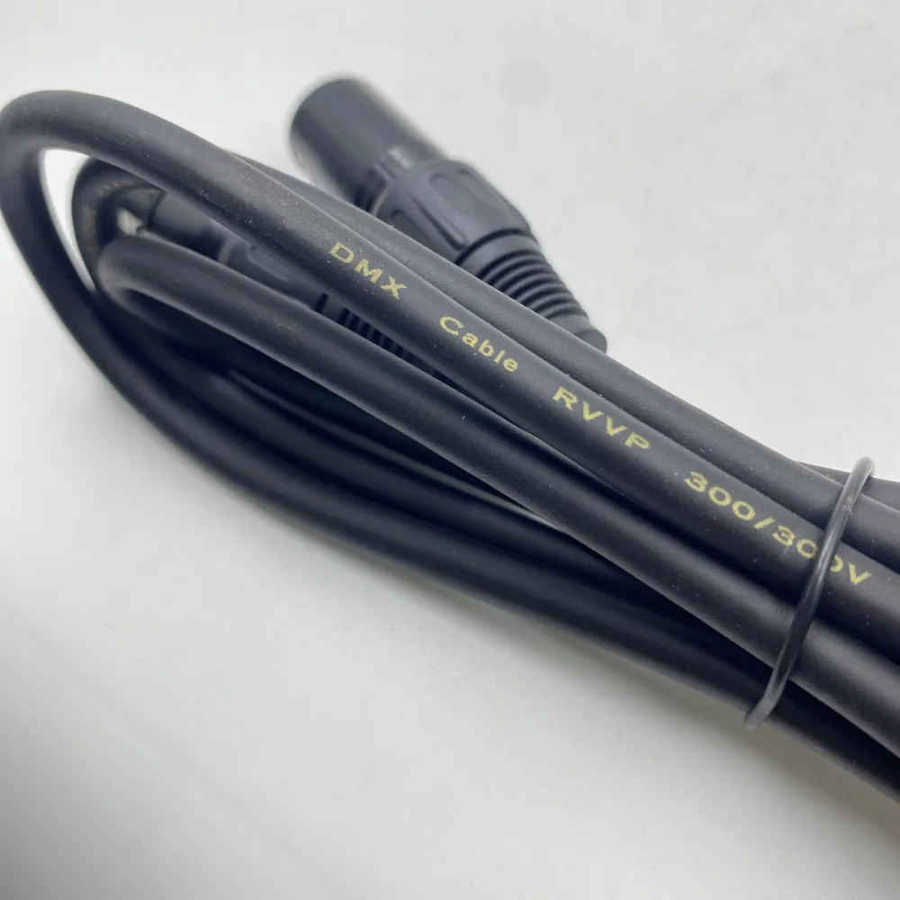 1/2/3/5M 3Pin DMX Cable XLR Plug Foil Shield Wires Transmits DMX-512 Control Signals To Lighting Controller Dimmer Moving Heads