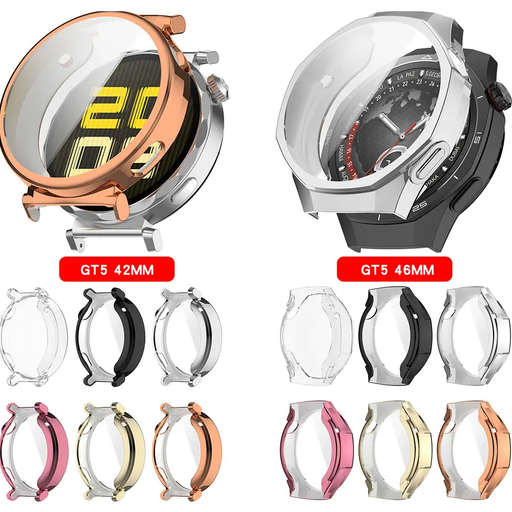 TPU Protector Shell For Huawei Watch GT5/GT5 Pro 46mm 42mm 41mm,Protective Case Cover Shell For Huawei Watch GT5 Pro Accessories