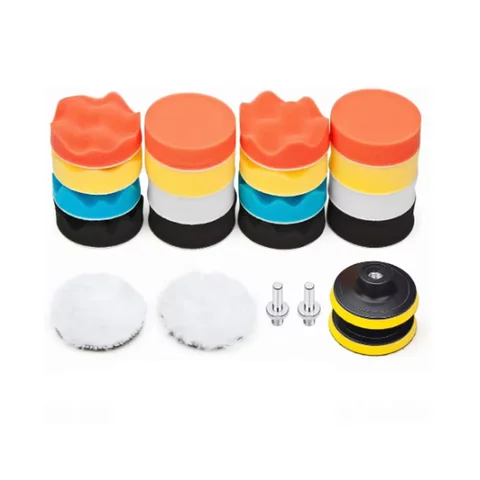 자동차 광택 스펀지 패드 키트 폼 패드 버퍼 키트 광택기 왁스 패드 자동차 오토바이 차량용 흠집 제거