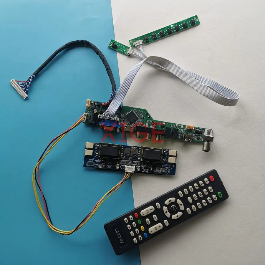 

For CLAA220WA01 CLAA201WA04 M210W1 M190Z1 Matrix Controller Board DIY Kit LVDS 30-Pin 4-CCFL HDMI+VGA+AV+USB 1680*1050 1680x1050