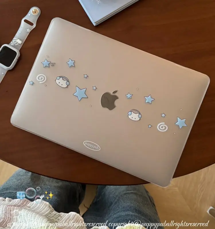 Sea Salt Bubbles Laptop Case for Macbook Air Air 13.6 15 M5 M1 Pro 14 M4 M3 16 M2 Mac Crystal Cover A2681 A3113 A2442 A2941 Slim