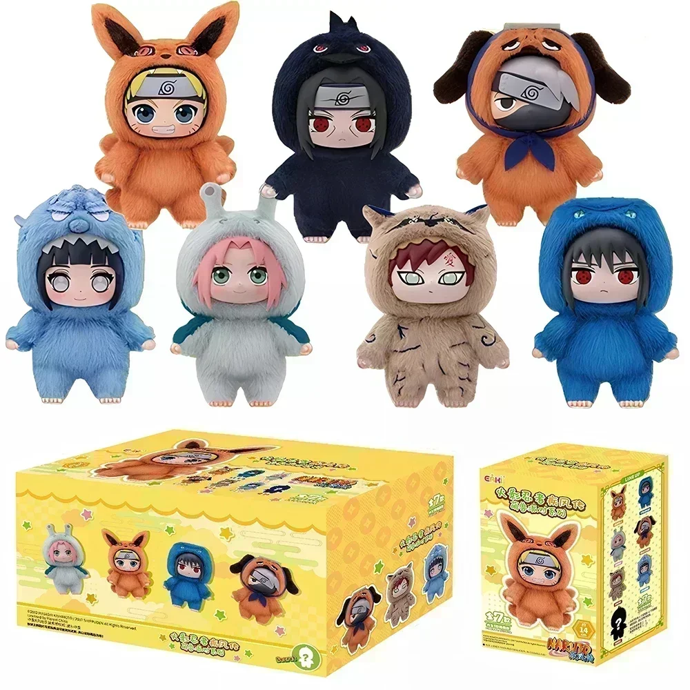 Nouveau BANDAI Eaki Naruto Uzumaki Naruto boîte aveugle Shippuden bête fête série peluche poupée personnages d'anime sont mignon jouets cadeau