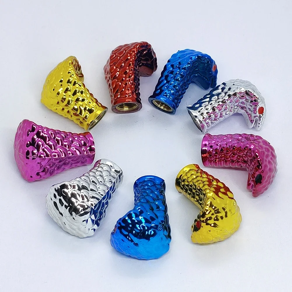 Snake Head Styling Car Tire Cap Decor Wheel Tyre Valve Cap Personalized Snake Rustproof Cover Valve Caps Car Tire Accessories