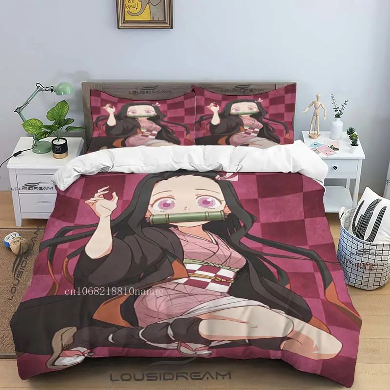 

Комплект постельного белья из 3 предметов с аниме «рассекающий демонов»