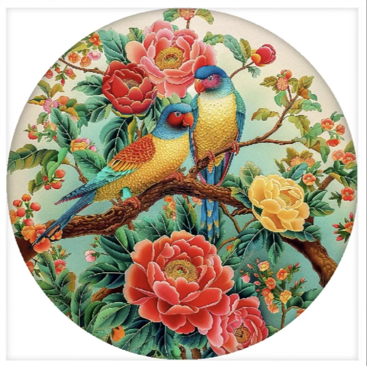 

Набор для вышивания крестиком «Птицы» в китайском стиле, 9ct, 70x70 см, с нитками и иглами, для домашнего декора и рукоделия