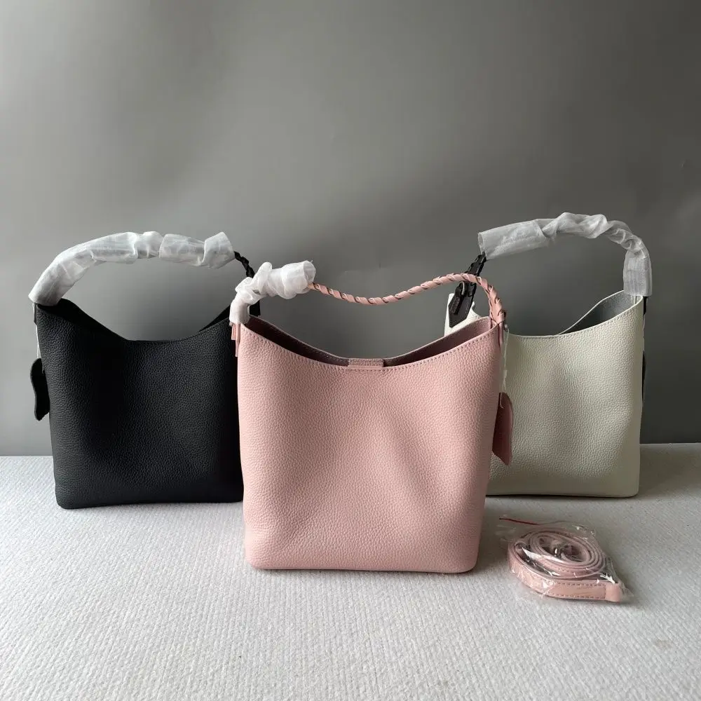 

Новая модель 2026 года: Простая городская сумка-ведро из высококачественной натуральной кожи (первый слой), модная женская сумка через плечо/кроссбоди