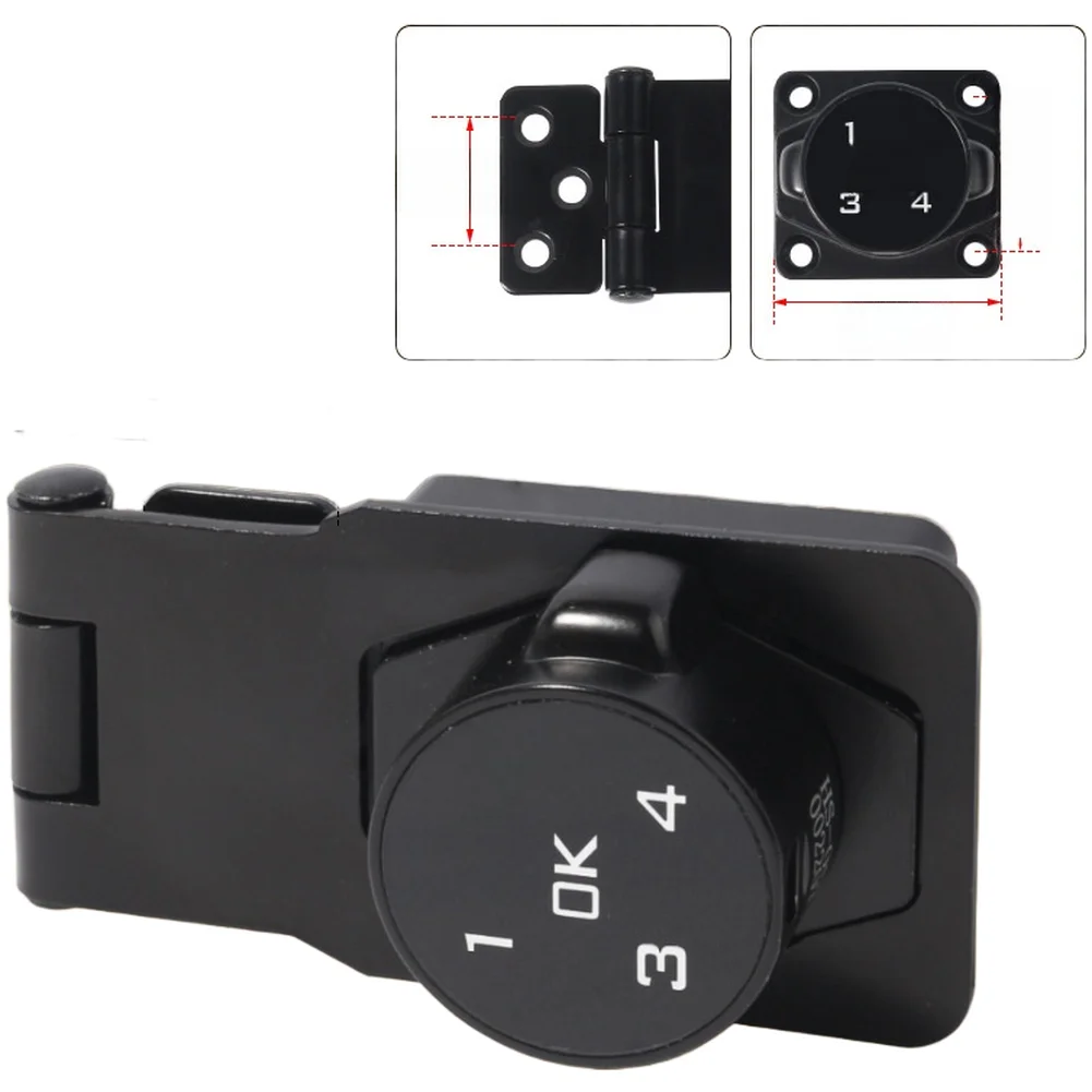Electronic Password Lock with Anti Peeping Tech for Cabinet Door Drawer Fridge Safe USB Rechargeable Zinc Alloy