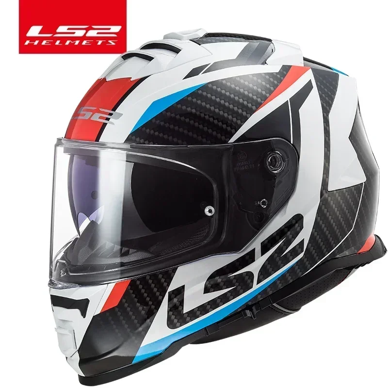 LS2-Casque de moto FF800 avec système antibuée, casques intégraux originaux, seuils M