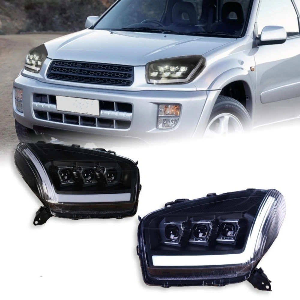 

Фара в сборе для Toyota RAV4 2001 2002, улучшенная линза, светодиодные дневные ходовые огни, указатель поворота